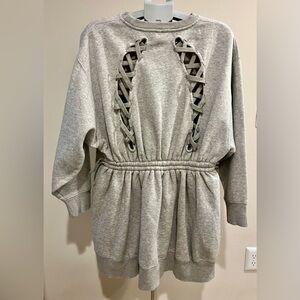 Tommy Hilfiger X GIGI Women's Open
Back Sweat Dress - Light Grey,Size L